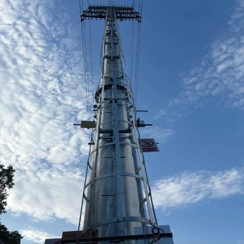 ທໍ່ເຫຼັກ Galvanized Telecom Tower